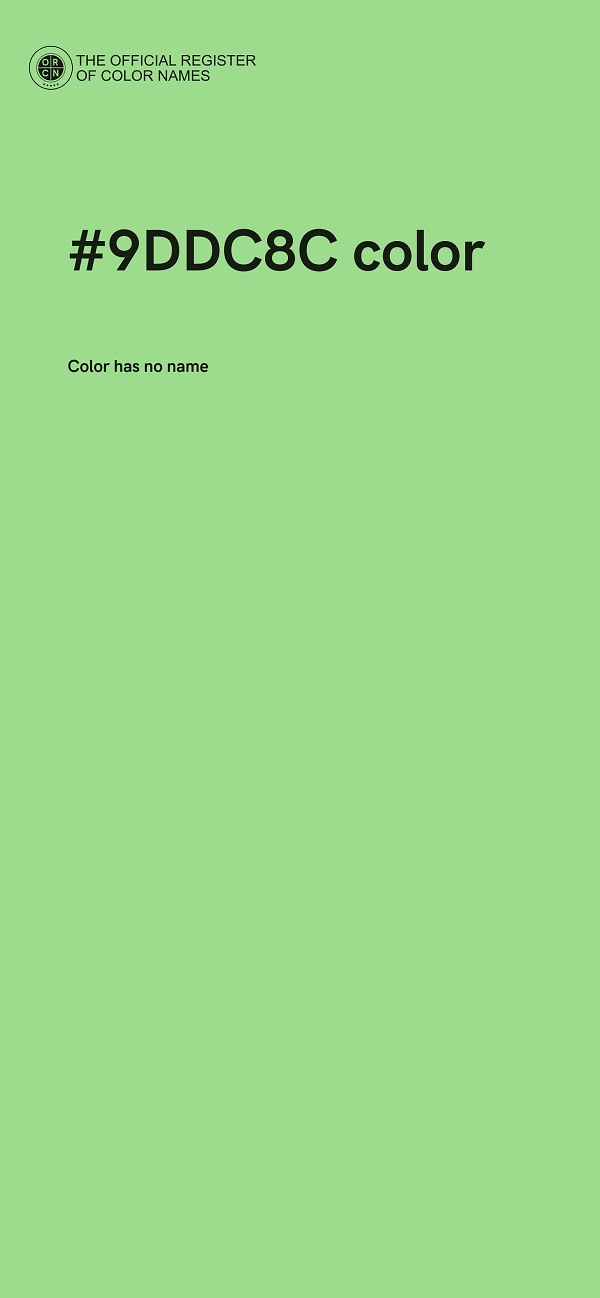#9DDC8C color image
