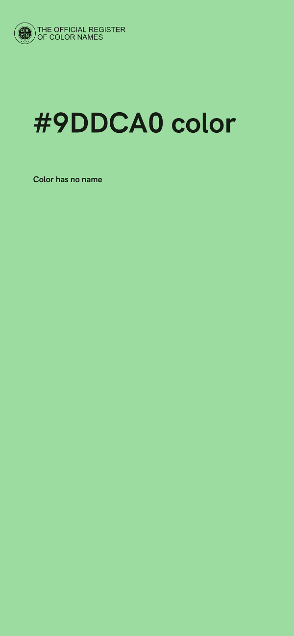 #9DDCA0 color image