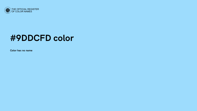 #9DDCFD color image