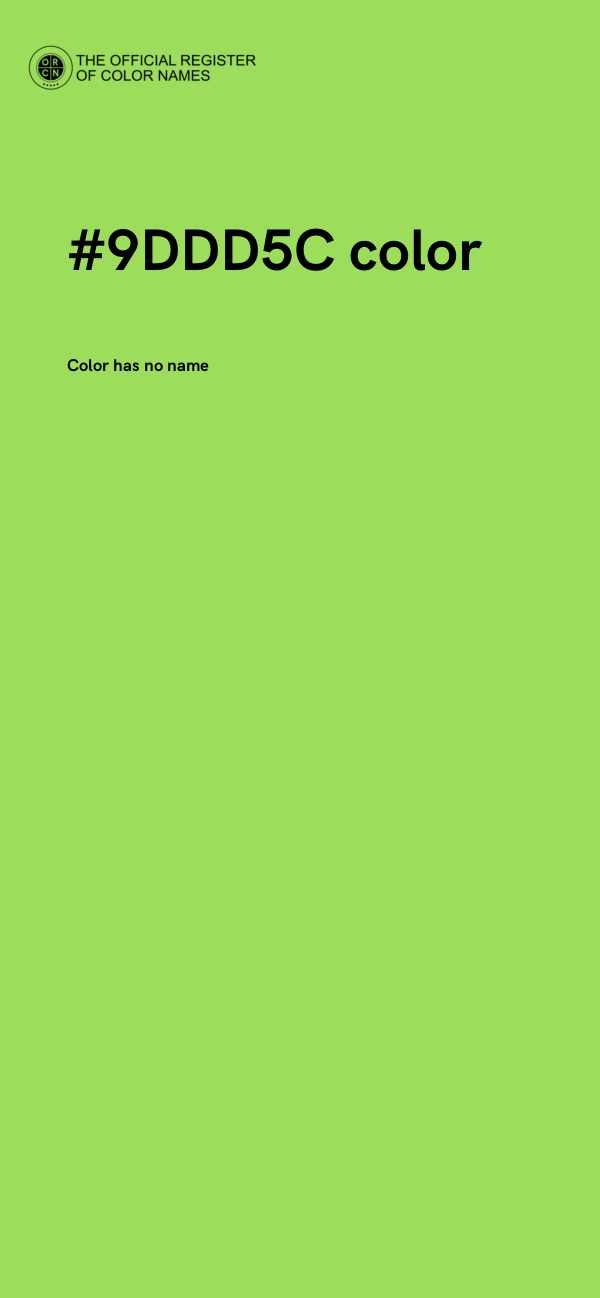#9DDD5C color image