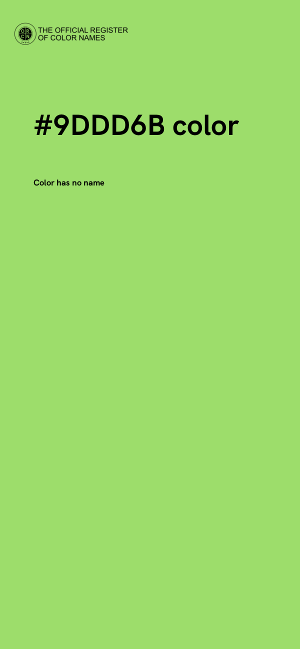#9DDD6B color image