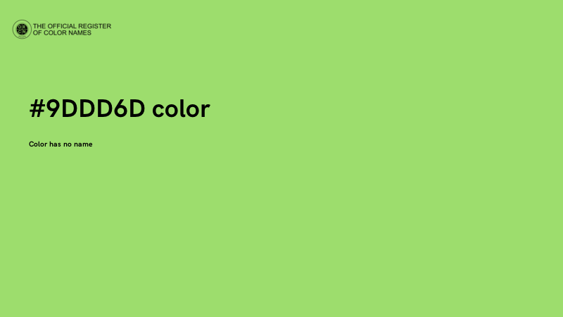 #9DDD6D color image