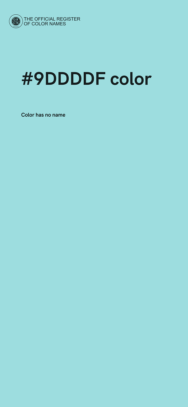 #9DDDDF color image