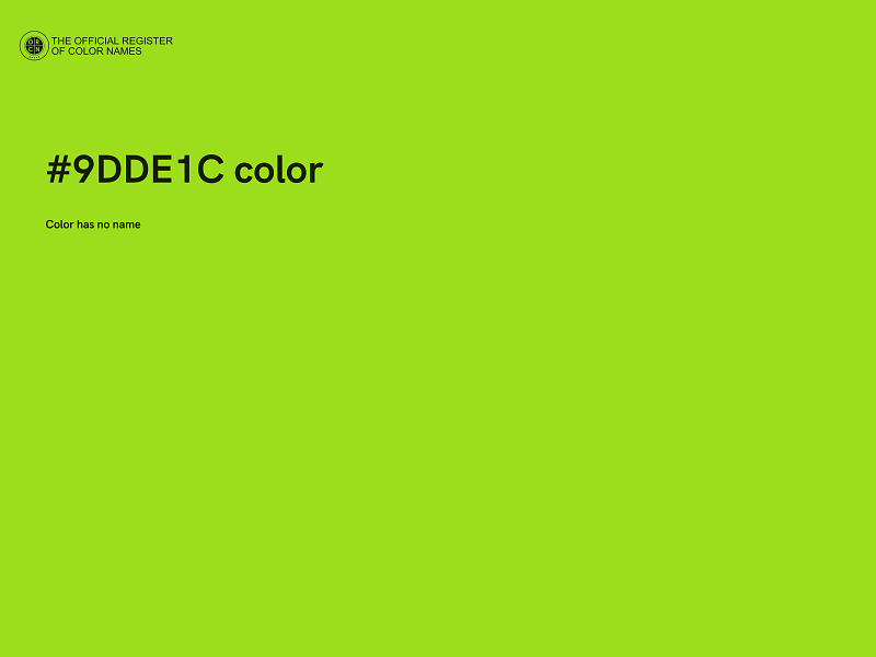 #9DDE1C color image