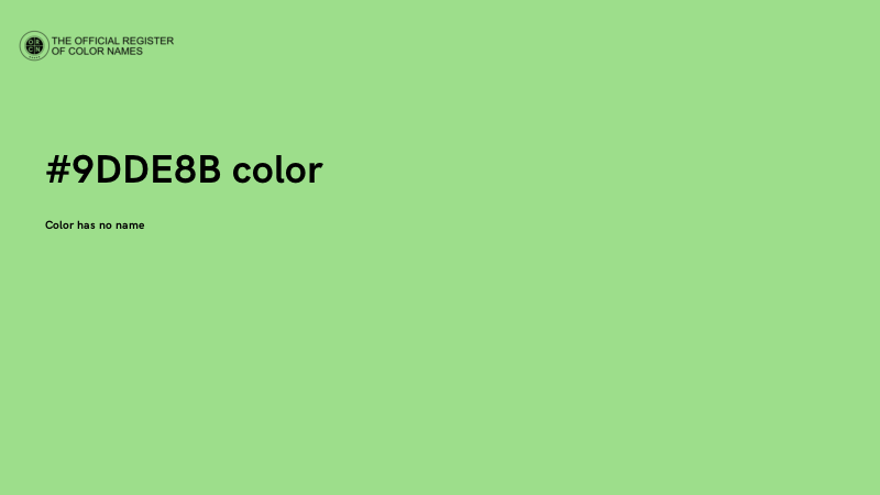 #9DDE8B color image