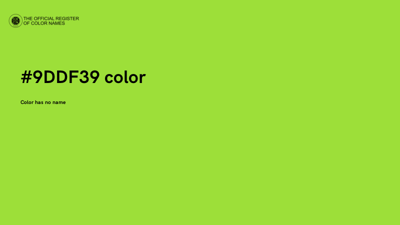 #9DDF39 color image