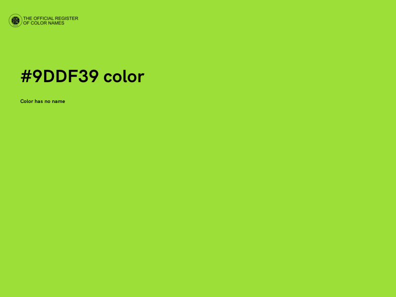 #9DDF39 color image