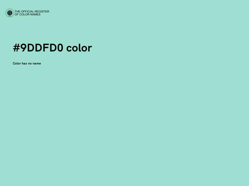 #9DDFD0 color image