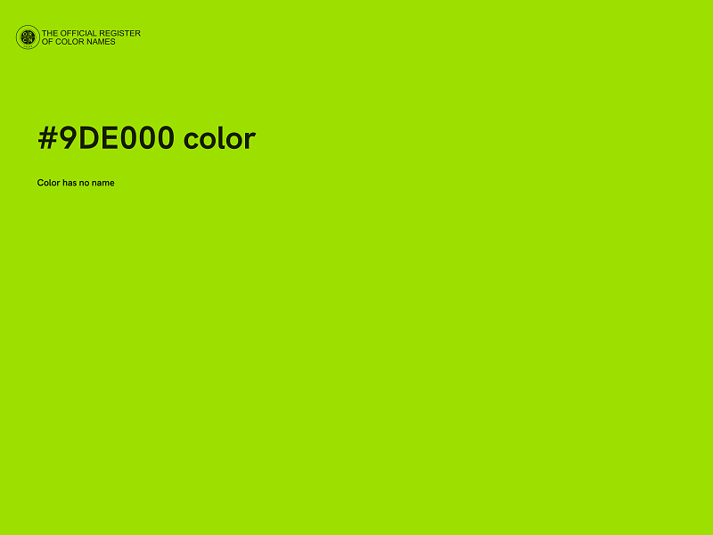 #9DE000 color image