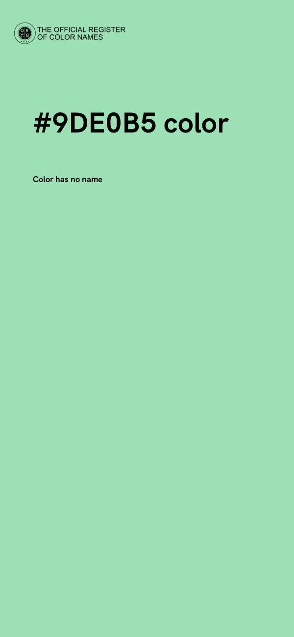 #9DE0B5 color image