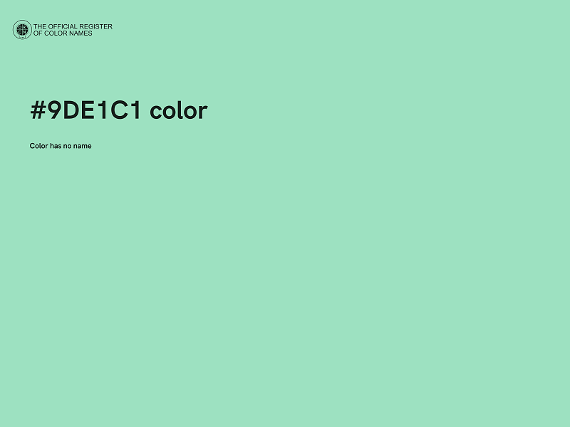 #9DE1C1 color image