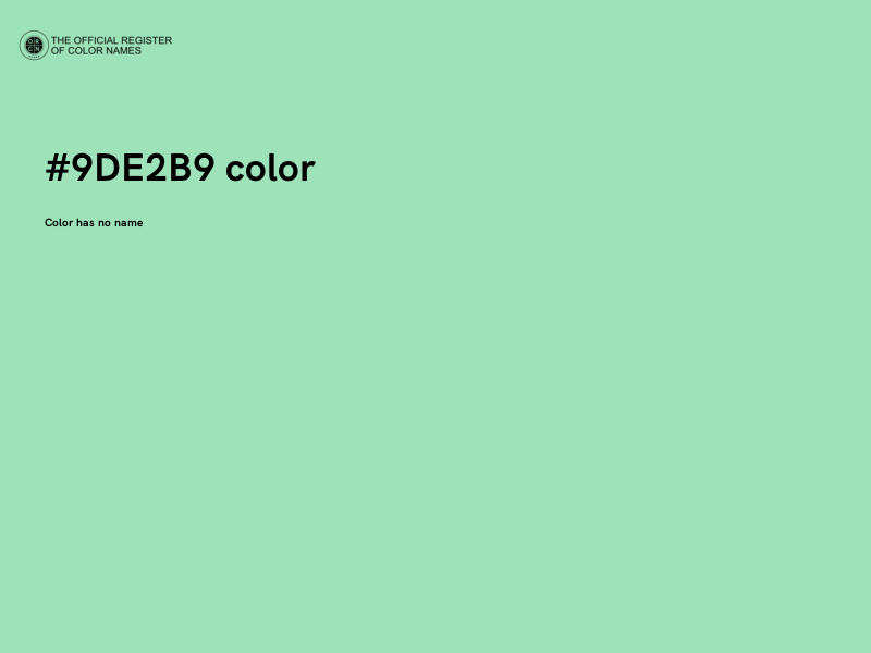 #9DE2B9 color image