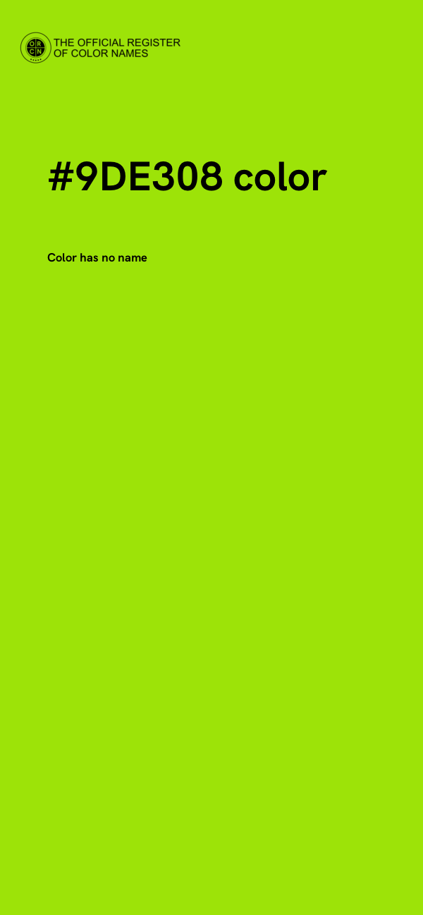 #9DE308 color image