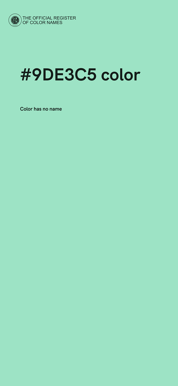 #9DE3C5 color image