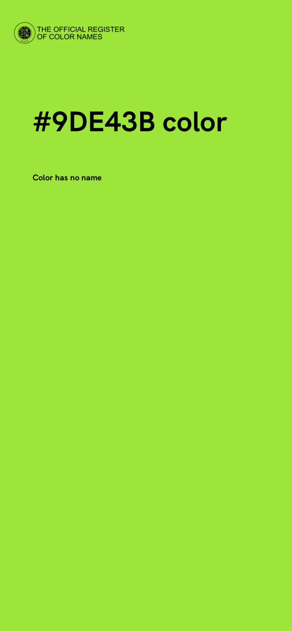#9DE43B color image