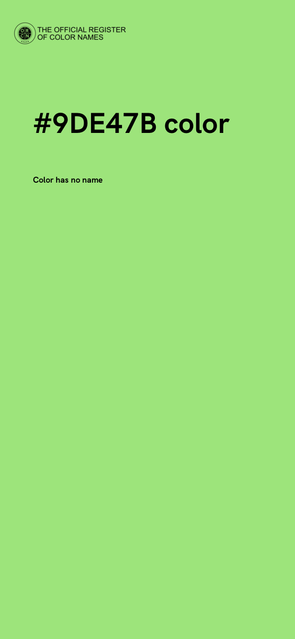 #9DE47B color image