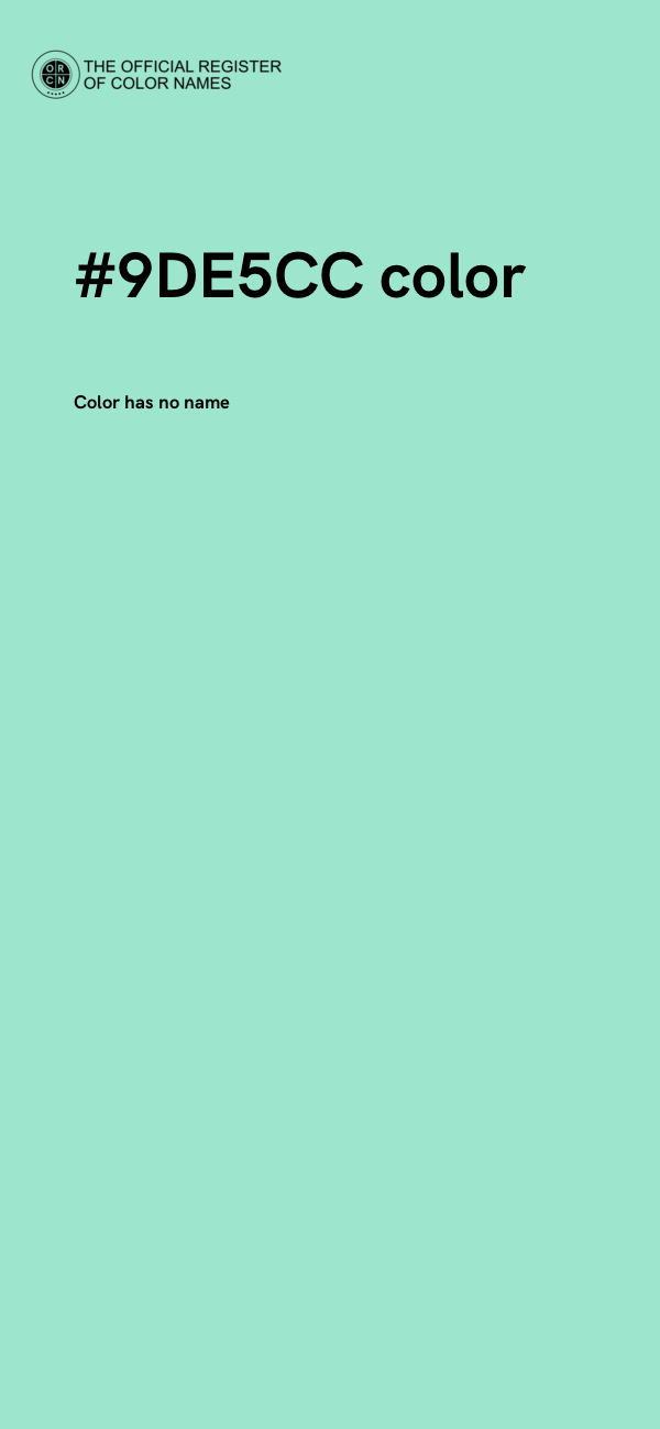 #9DE5CC color image