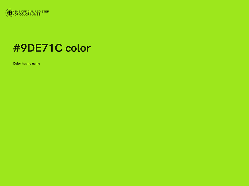 #9DE71C color image