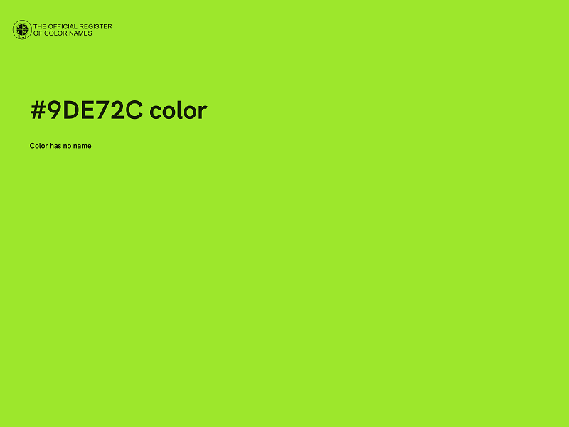 #9DE72C color image