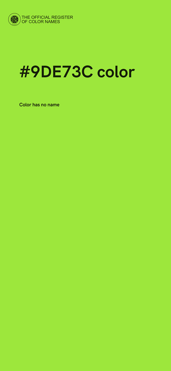 #9DE73C color image