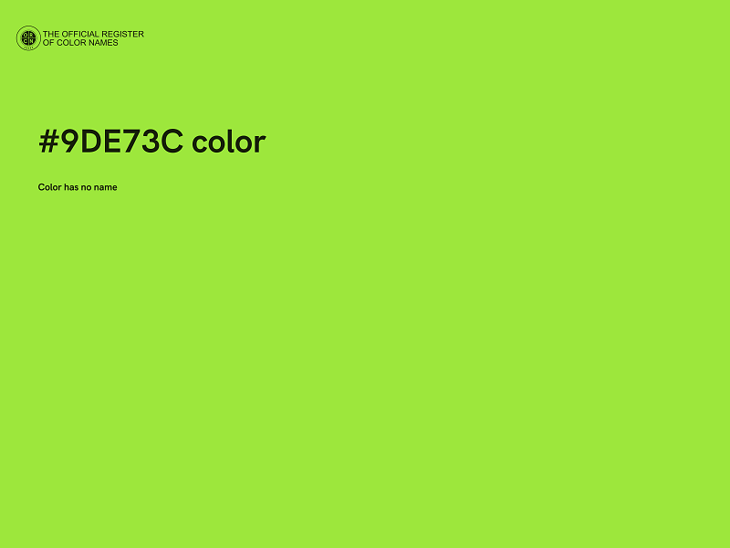 #9DE73C color image