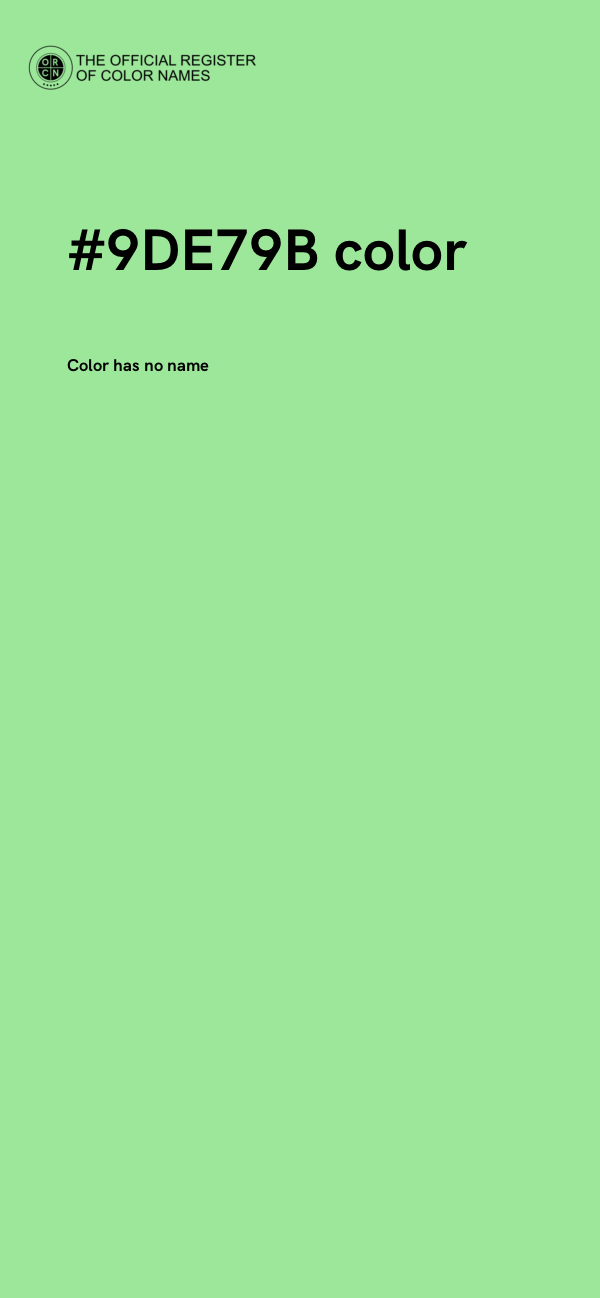 #9DE79B color image