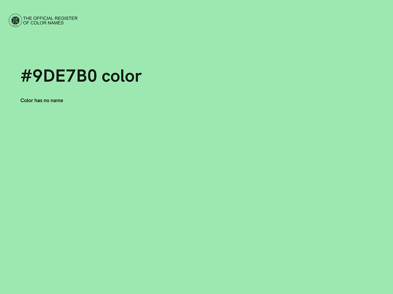 #9DE7B0 color image