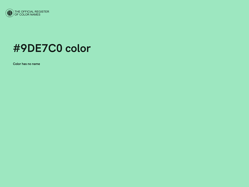 #9DE7C0 color image