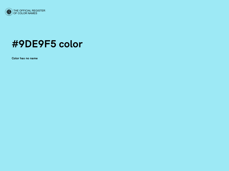 #9DE9F5 color image