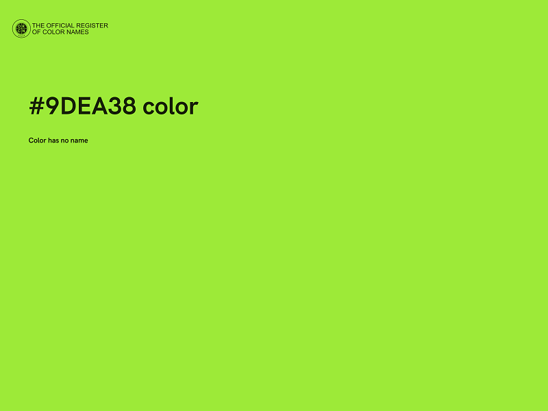 #9DEA38 color image