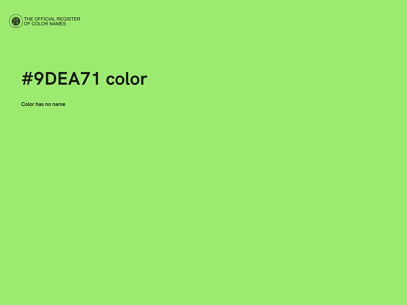 #9DEA71 color image