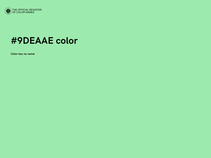 #9DEAAE color image