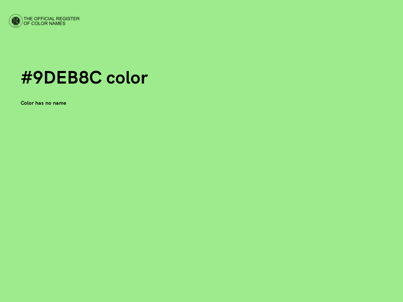 #9DEB8C color image