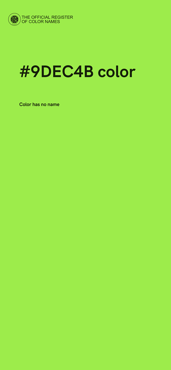 #9DEC4B color image