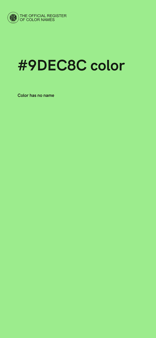 #9DEC8C color image