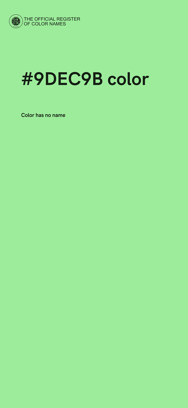 #9DEC9B color image