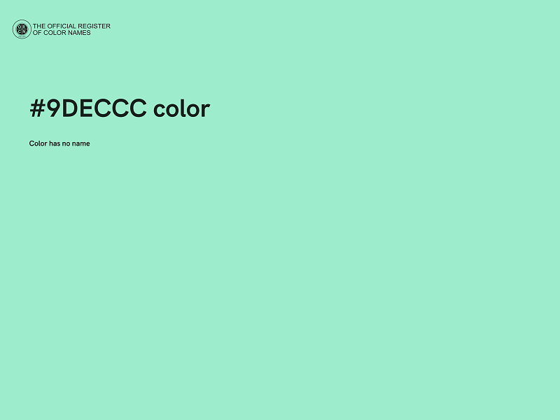 #9DECCC color image