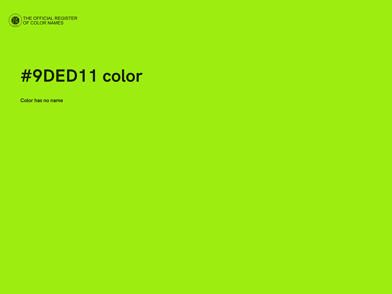 #9DED11 color image