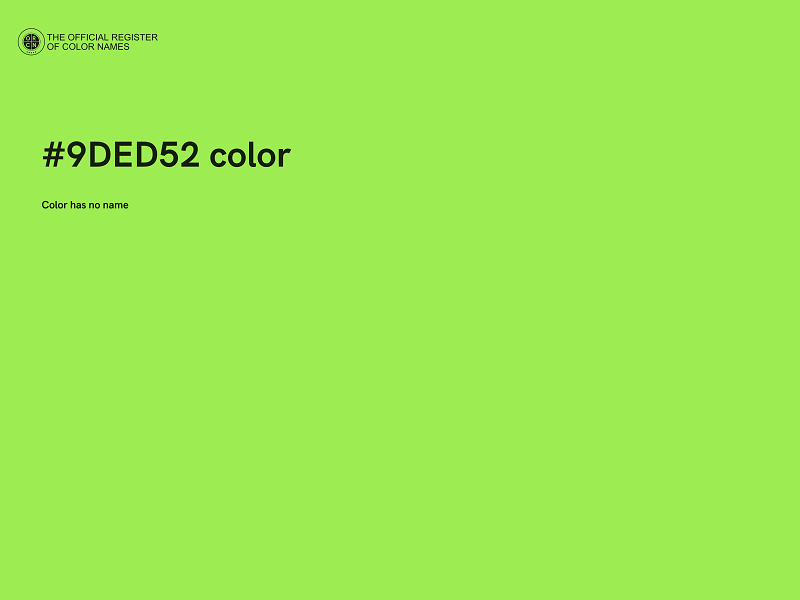 #9DED52 color image