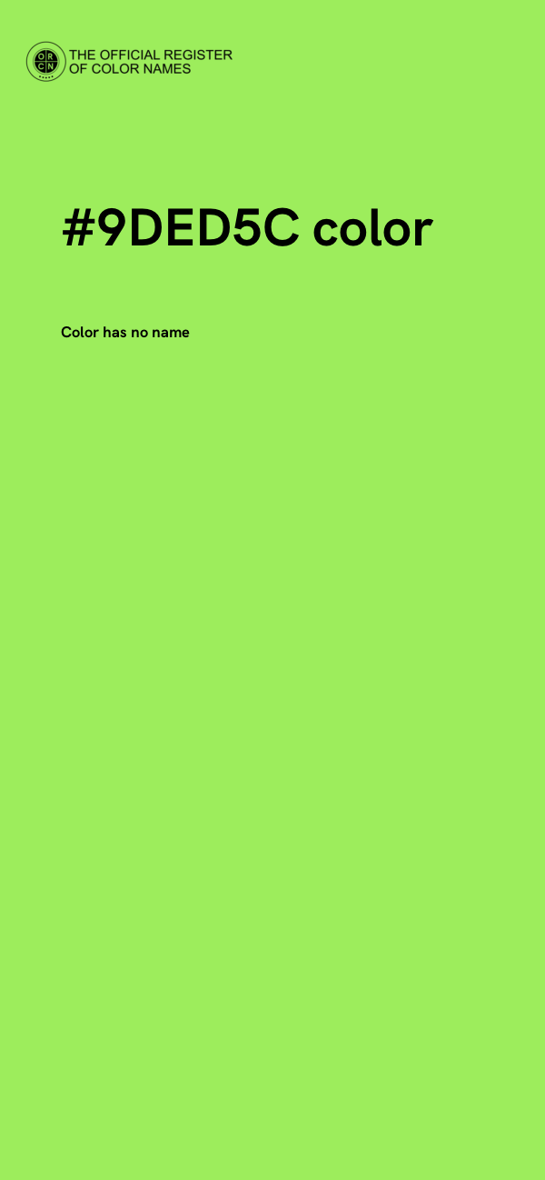 #9DED5C color image