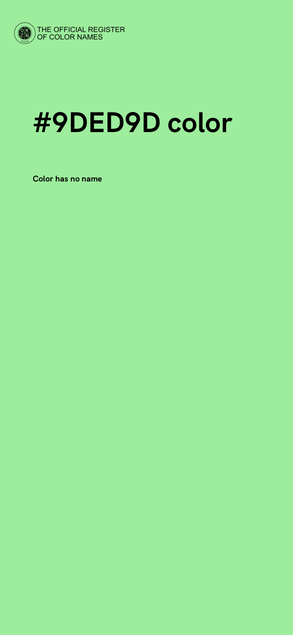 #9DED9D color image