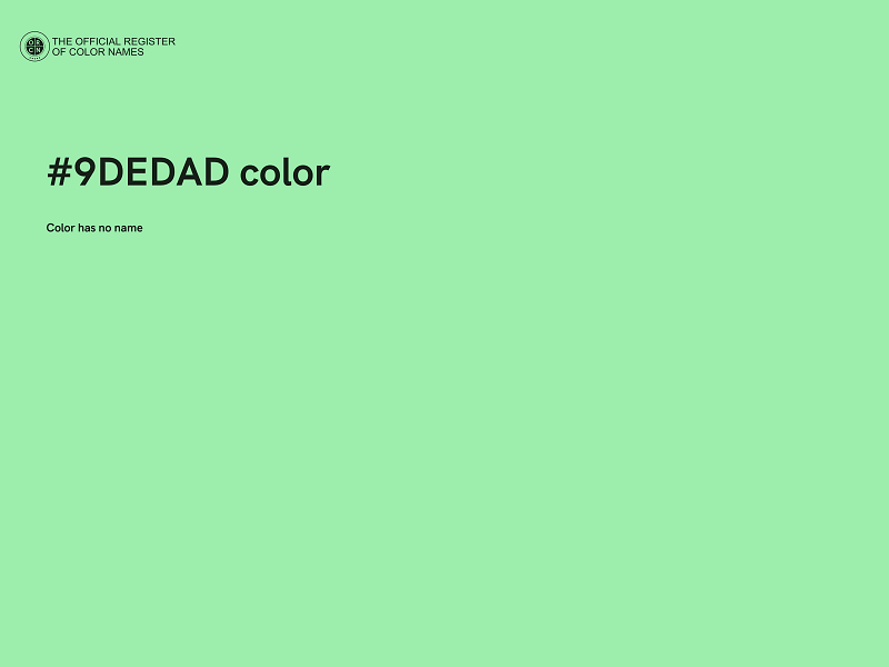 #9DEDAD color image