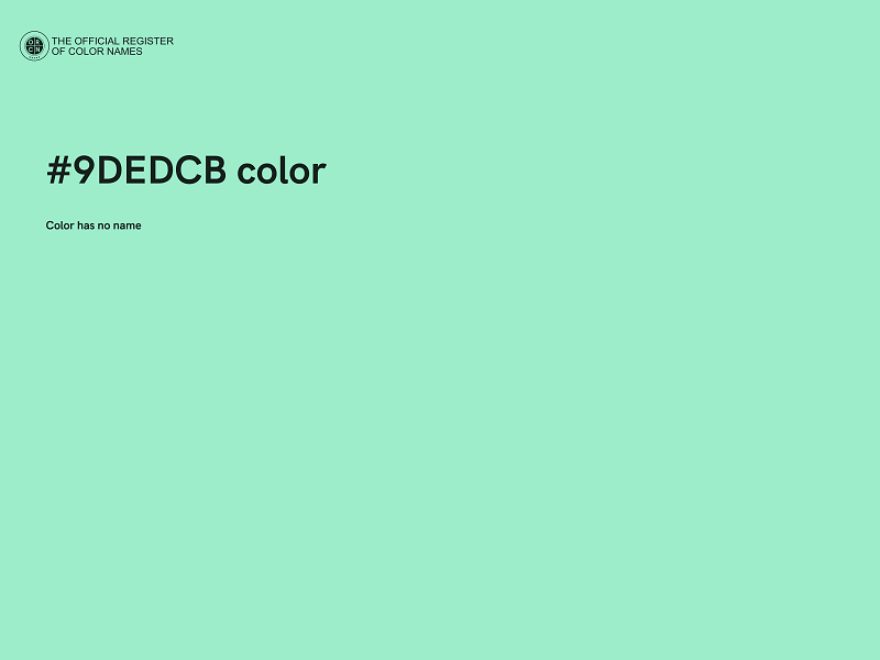 #9DEDCB color image