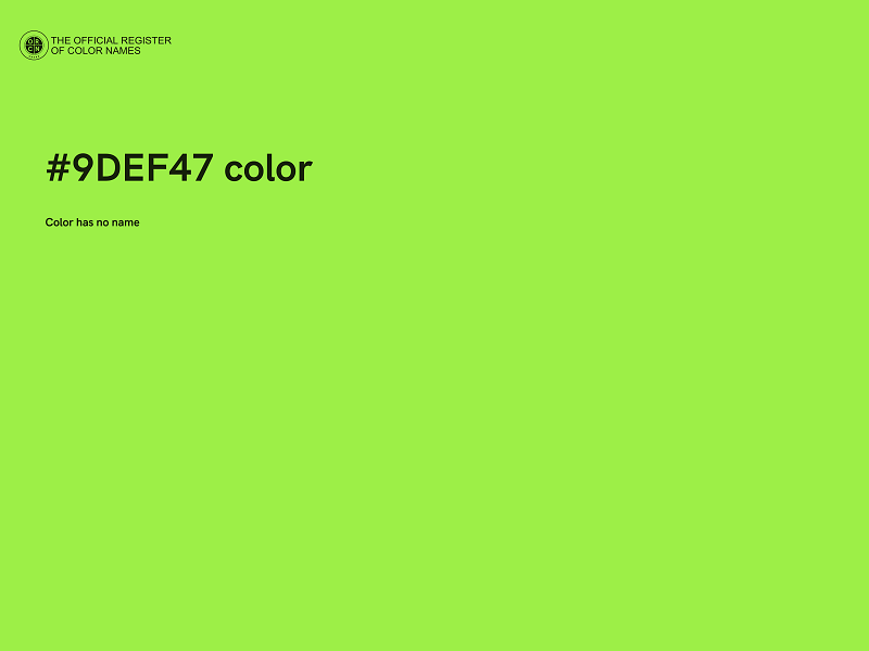 #9DEF47 color image