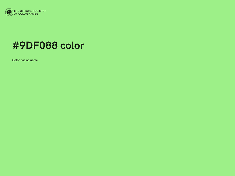 #9DF088 color image