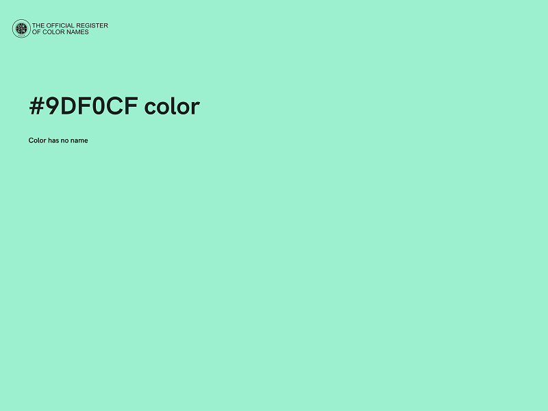 #9DF0CF color image