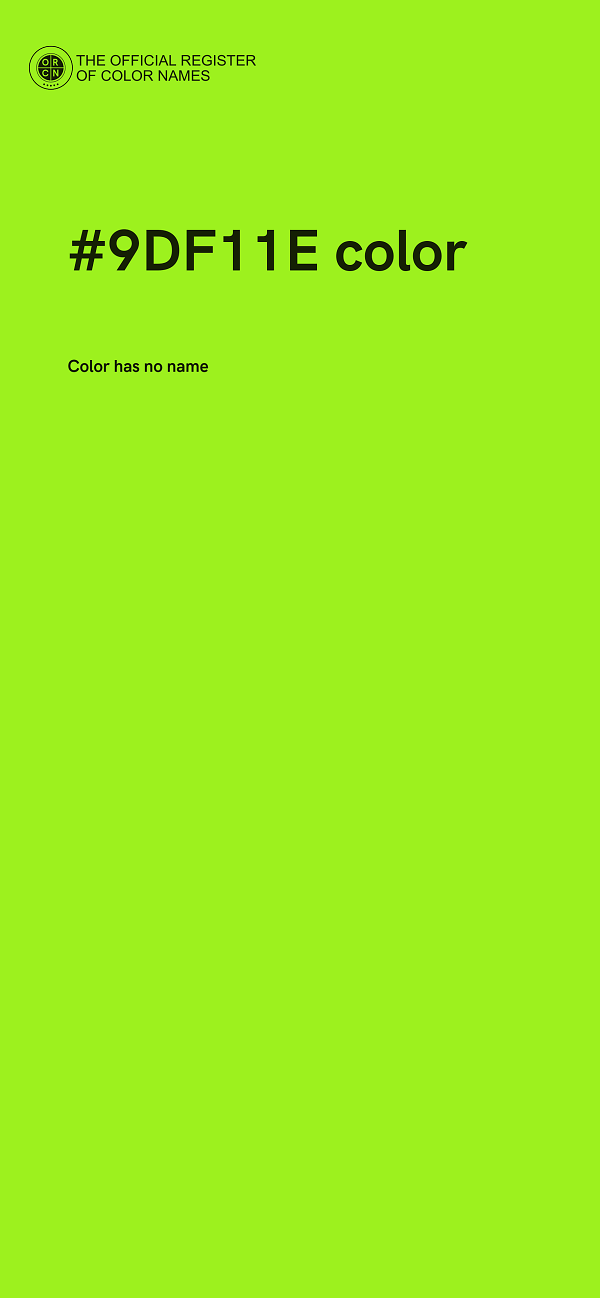 #9DF11E color image