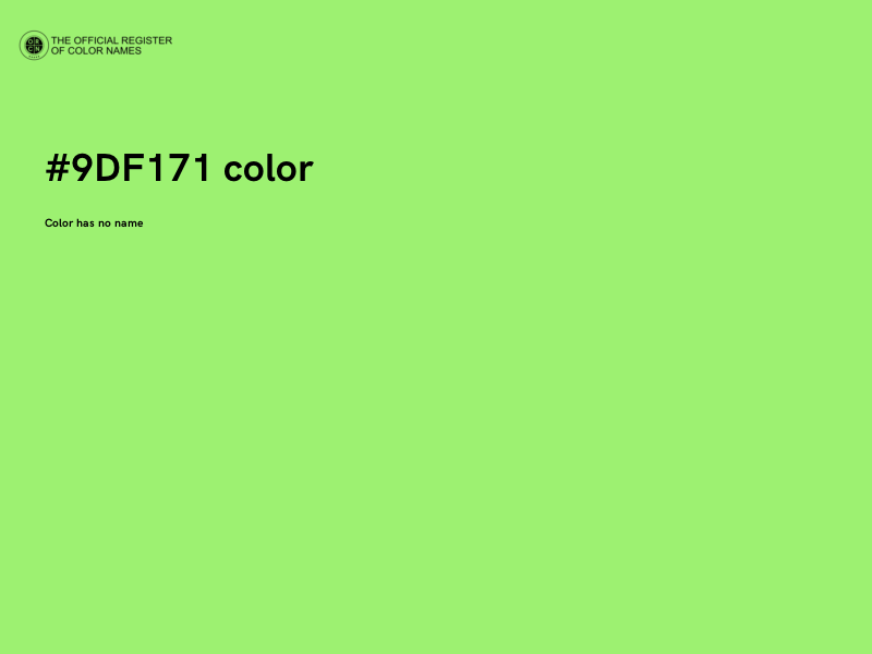 #9DF171 color image