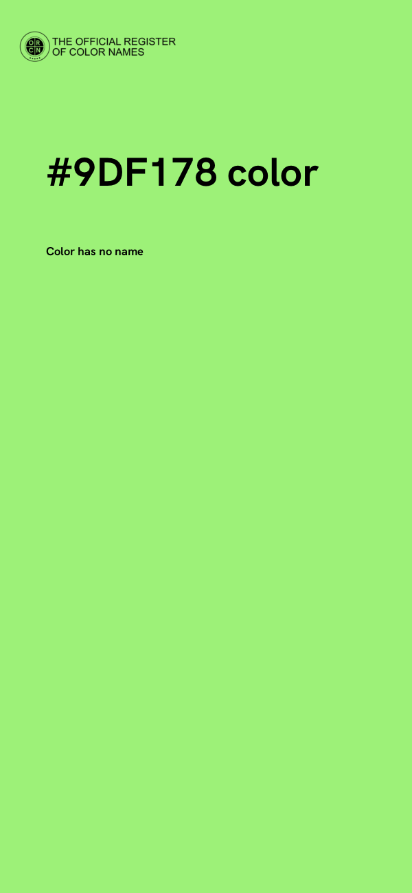 #9DF178 color image