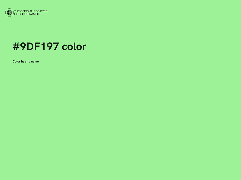 #9DF197 color image